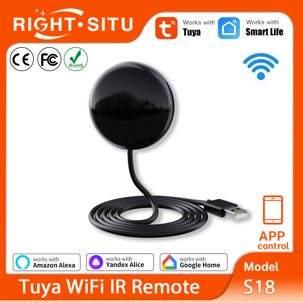 Home Automation Ideas - Tuya WiFi IRリモコン スマートホームオートメーション用リモコン ユニバーサル赤外線デバイス Alexa、Google