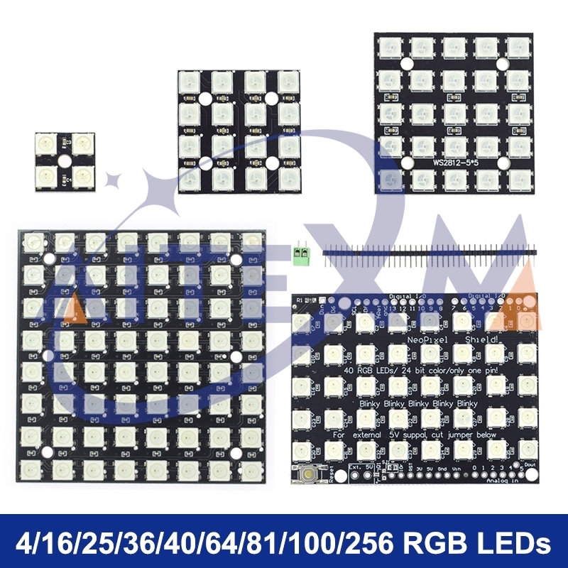 Rgb Led Matrix 8X8 - WS2812 モジュール 5050 RGB 4x4 8x8