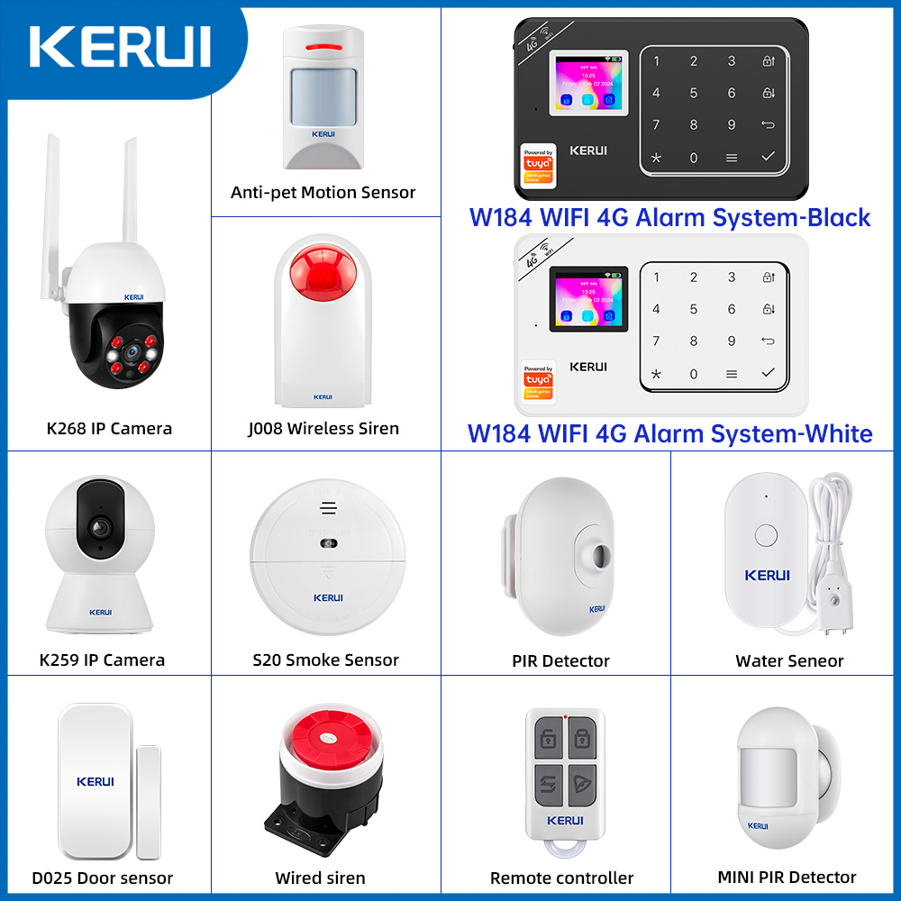 Home Automation System Diy - KERUI DIYホームアラームセット 4G / WiFiアラームシステム 家庭用セキュリティ保護