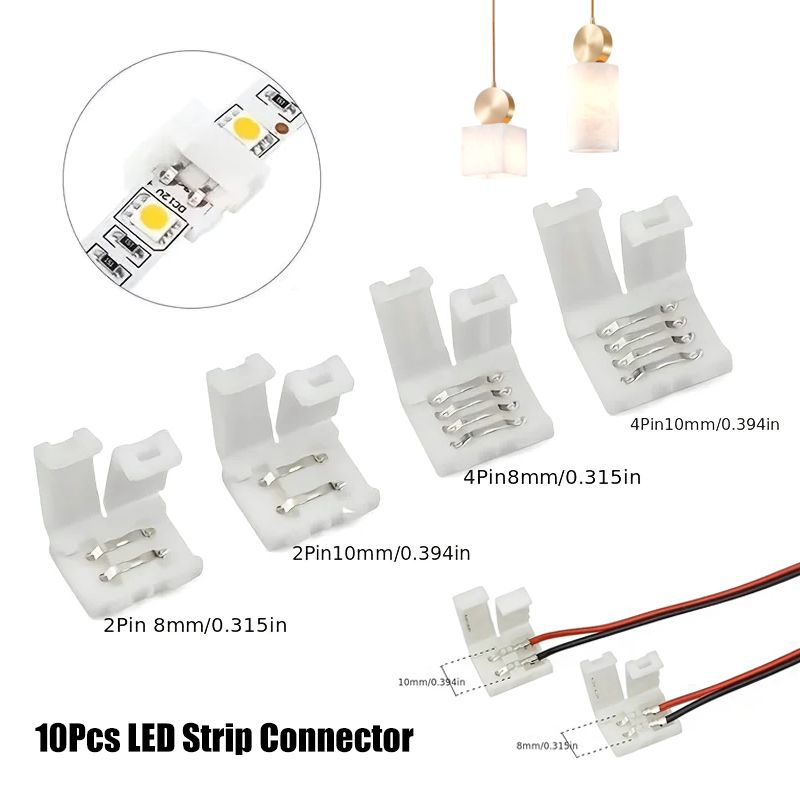 Rgb Led Matrix 8X8 - 10 個 LED ストリップコネクタ 8 ミリメートル