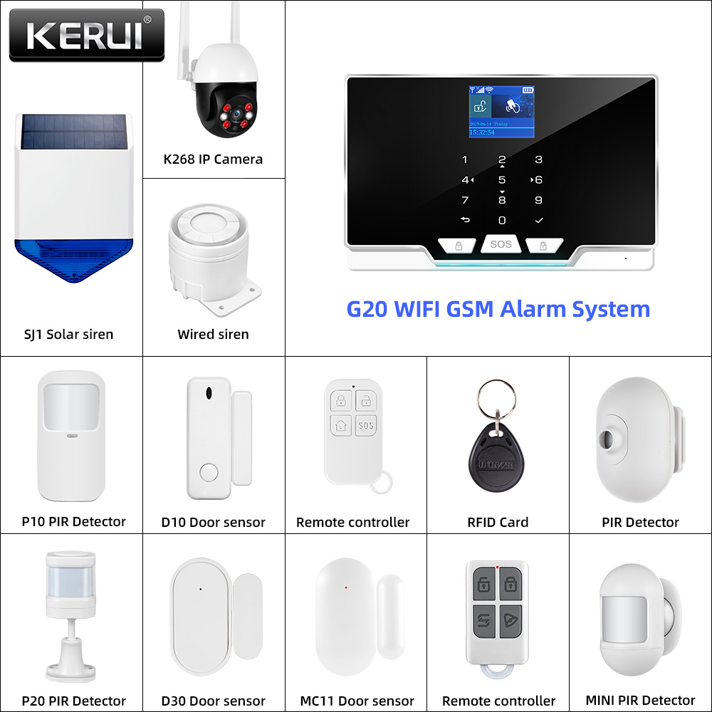 Home Automation Diy Kit - KERUI 433MHz DIY 警報キット G20 2G