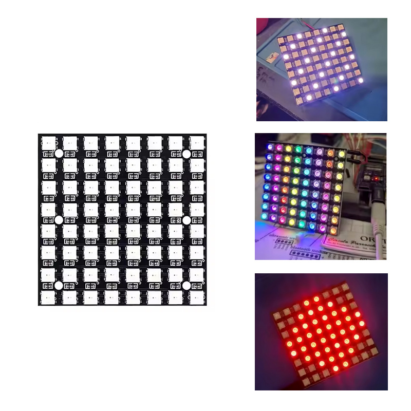 Rgb Led Matrix 8X8 - WS2812 LED 5050 RGB 8x8 64ビットLEDマトリックスモジュール