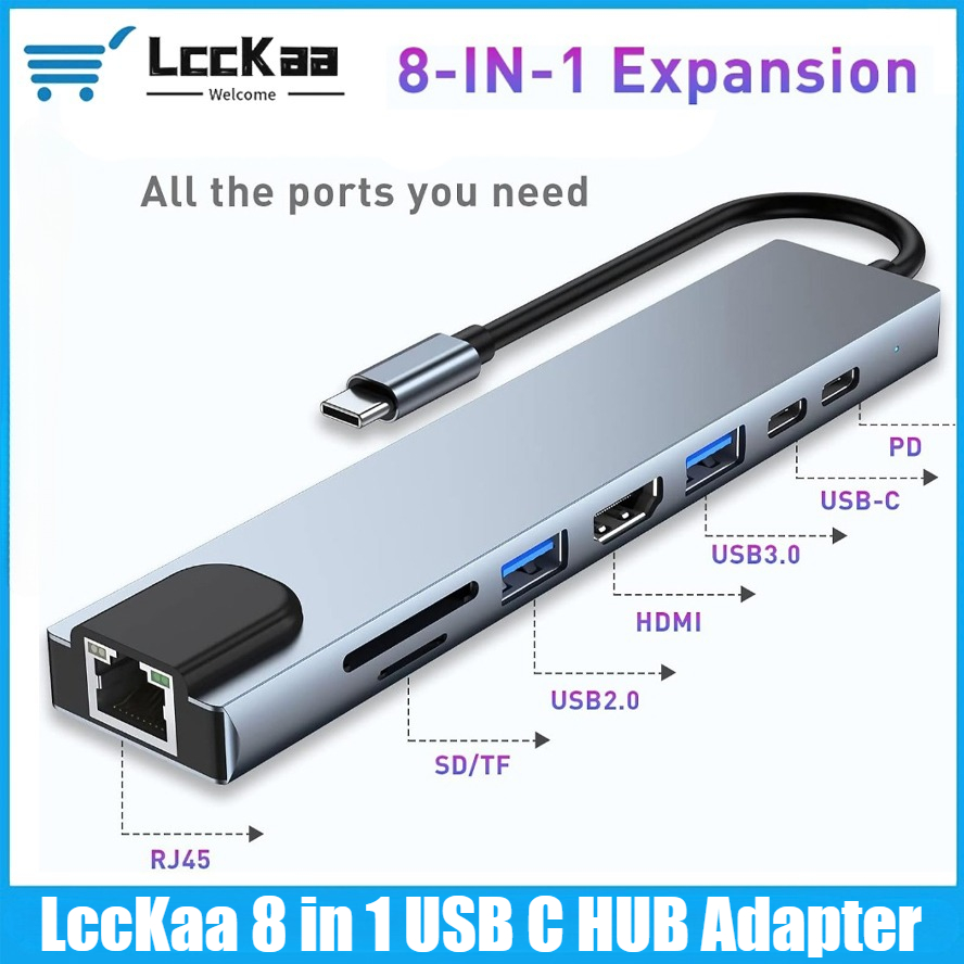 Home Assistant Sd - USB Cハブ 8/7 in 1 4K