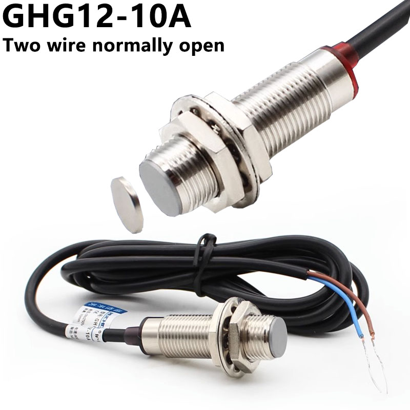 Ir Blaster Universal - GHG12-10A磁気近接スイッチ,2本のワイヤーユニバーサルセンサー,通常の開き,24v,dc,0〜36v