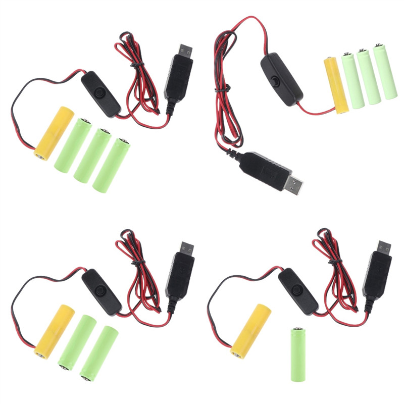 Ir Blaster Universal - ユニバーサルバッテリー充電器,スイッチ付きバッテリー,電源ケーブル,3v,4.5v,6v,aa,lr6,aaa
