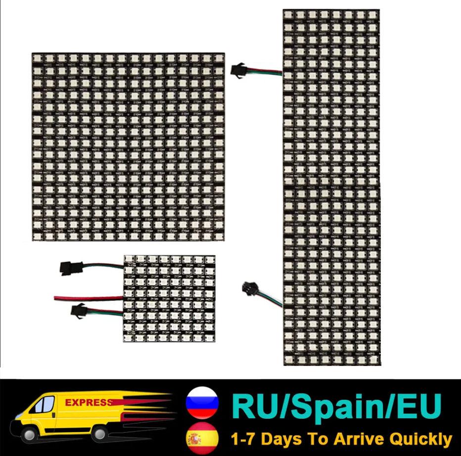 Rgb Led Matrix 8X8 - DC5V WS2812B 5050 RGB SMD 柔軟な