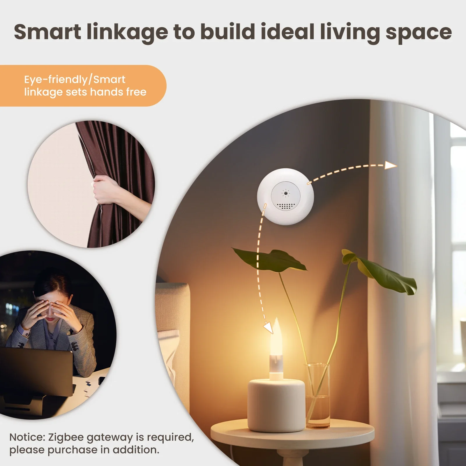 Moes-tuya zigbeeスマート光センサー、照度、明 - Home Automation Ideas のレビューと価格