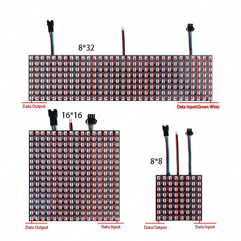 LEDデジタルピクセルスクリーン WS2812B SMD 5 - Rgb Led Matrix 8X8 のレビューと価格