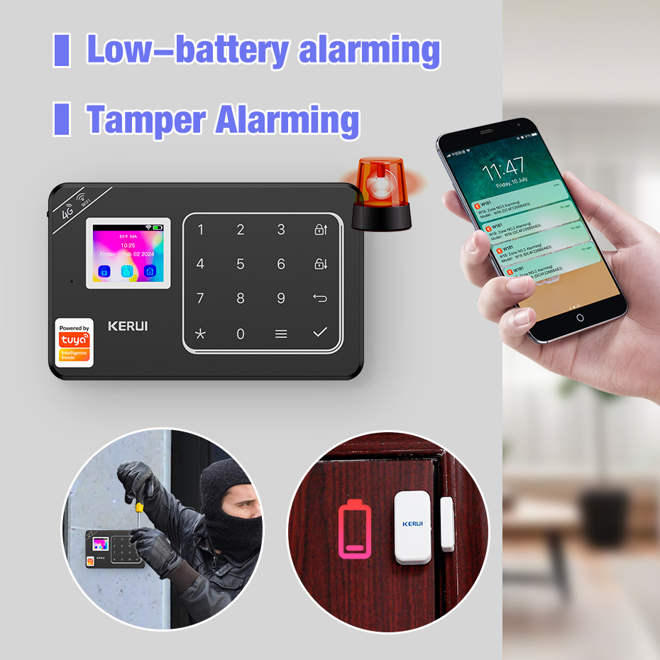 KERUI DIYホームアラームセット 4G / WiFiア - Home Automation System Diy のレビューと価格