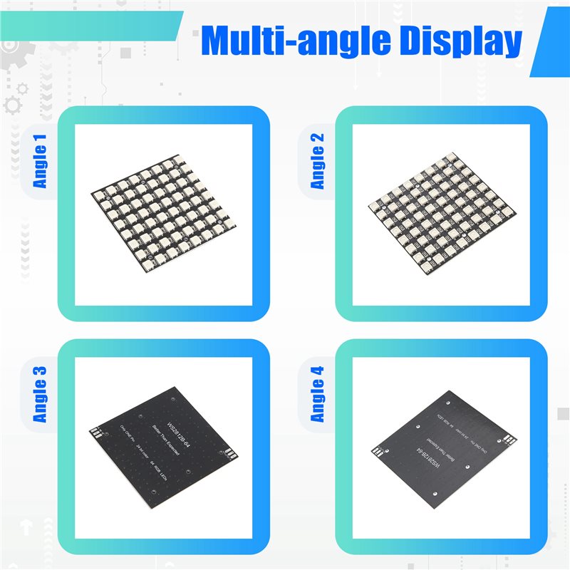 AT82-WS2812 LED 5050 RGB 8X8 L - Rgb Led Matrix 8X8 のレビューと価格