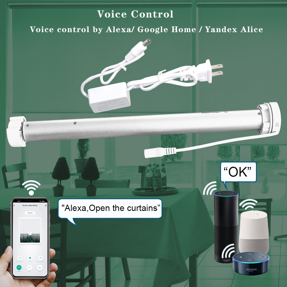 Tuya WiFiミニ電動ローラーブラインドモーター、スマー - Home Automation Ideas のレビューと価格