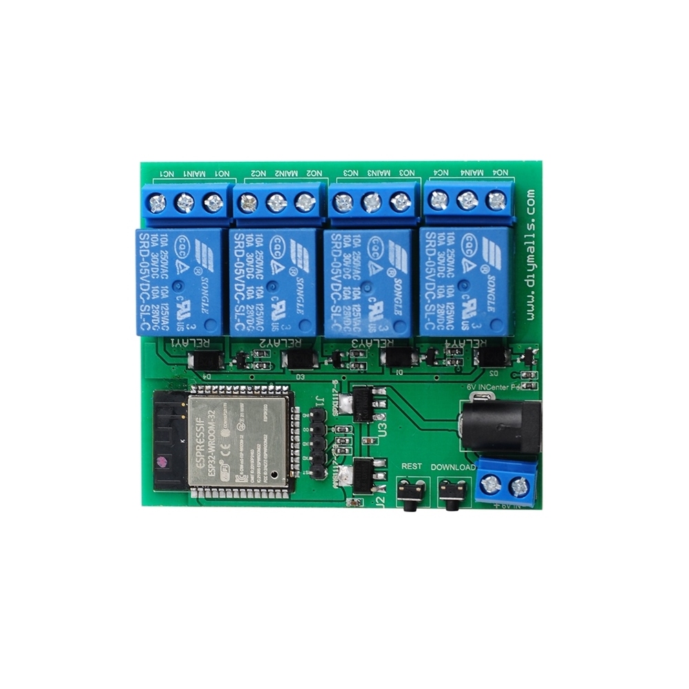 ESP32S 4チャンネルWiFi/Bluetoothリレー - Iot Diy Home Automation のレビューと価格