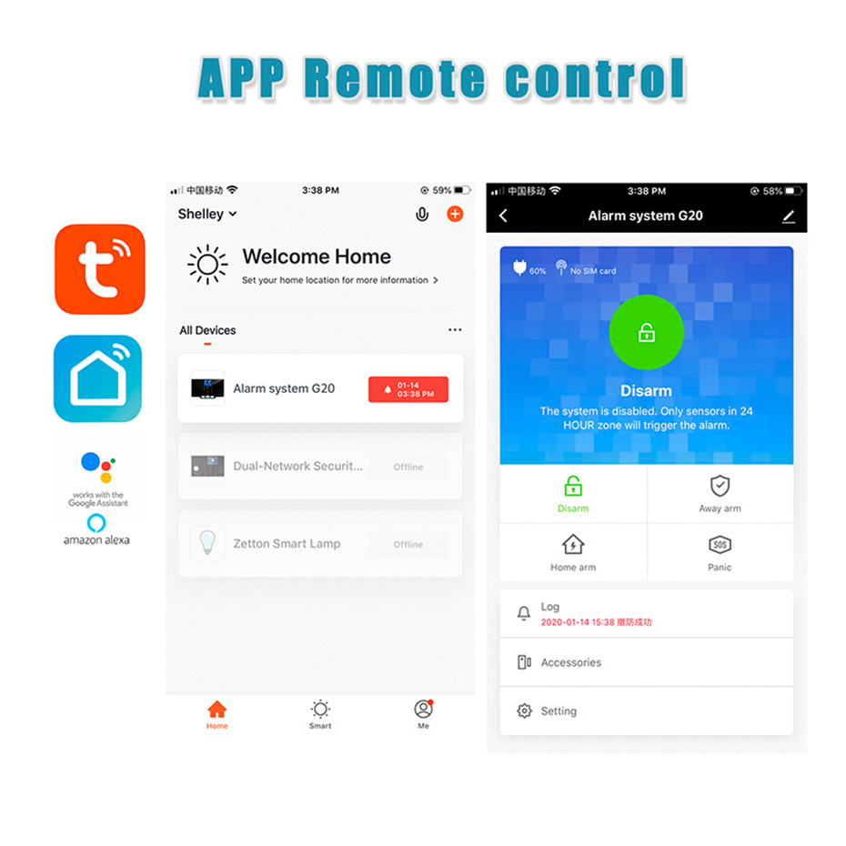 KERUI 433MHz DIY 警報キット G20 2G  - Home Automation Diy Kit のレビューと価格
