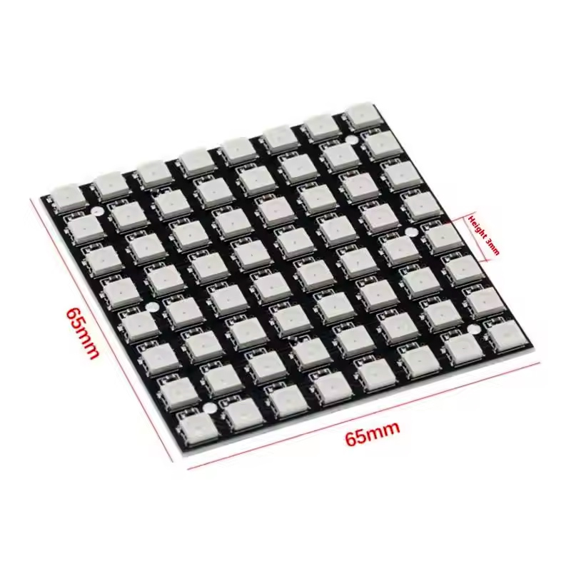 WS2812 LED 5050 RGB 8x8 64ビットL - Rgb Led Matrix 8X8 のレビューと価格