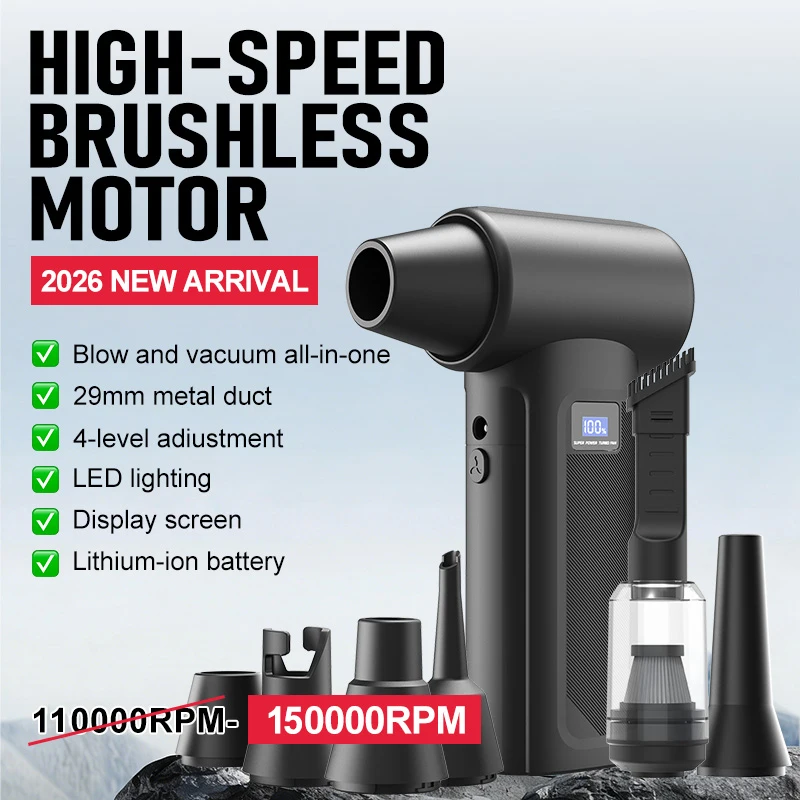コードレスターボファンブロワー 150000RPM ポータブ - Home Automation System Diy のレビューと価格