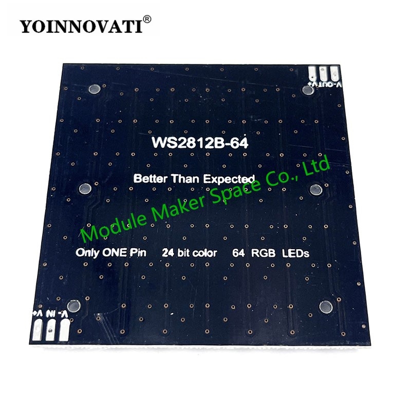 WS2812 LED 5050 RGB 8x8 LEDマトリ - Rgb Led Matrix 8X8 のレビューと価格