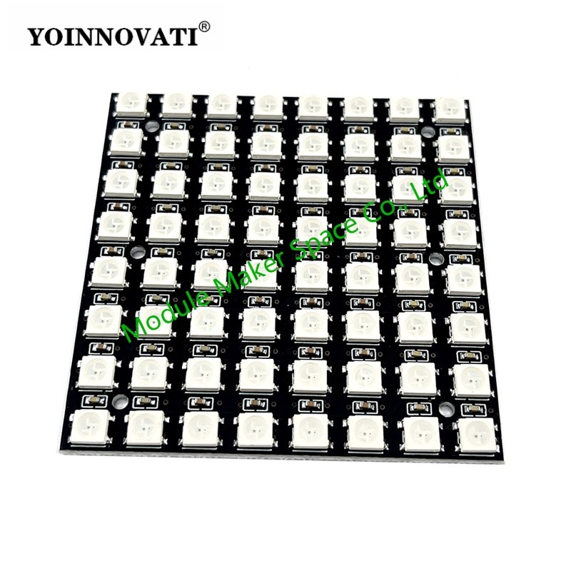WS2812 LED 5050 RGB 8x8 LEDマトリ - Rgb Led Matrix 8X8 のレビューと価格
