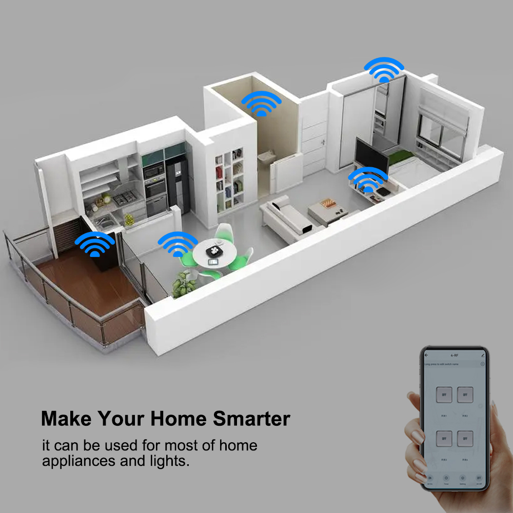 スマートスイッチ 4CH リレーモジュール ホームオートメー - Home Automation Ideas のレビューと価格