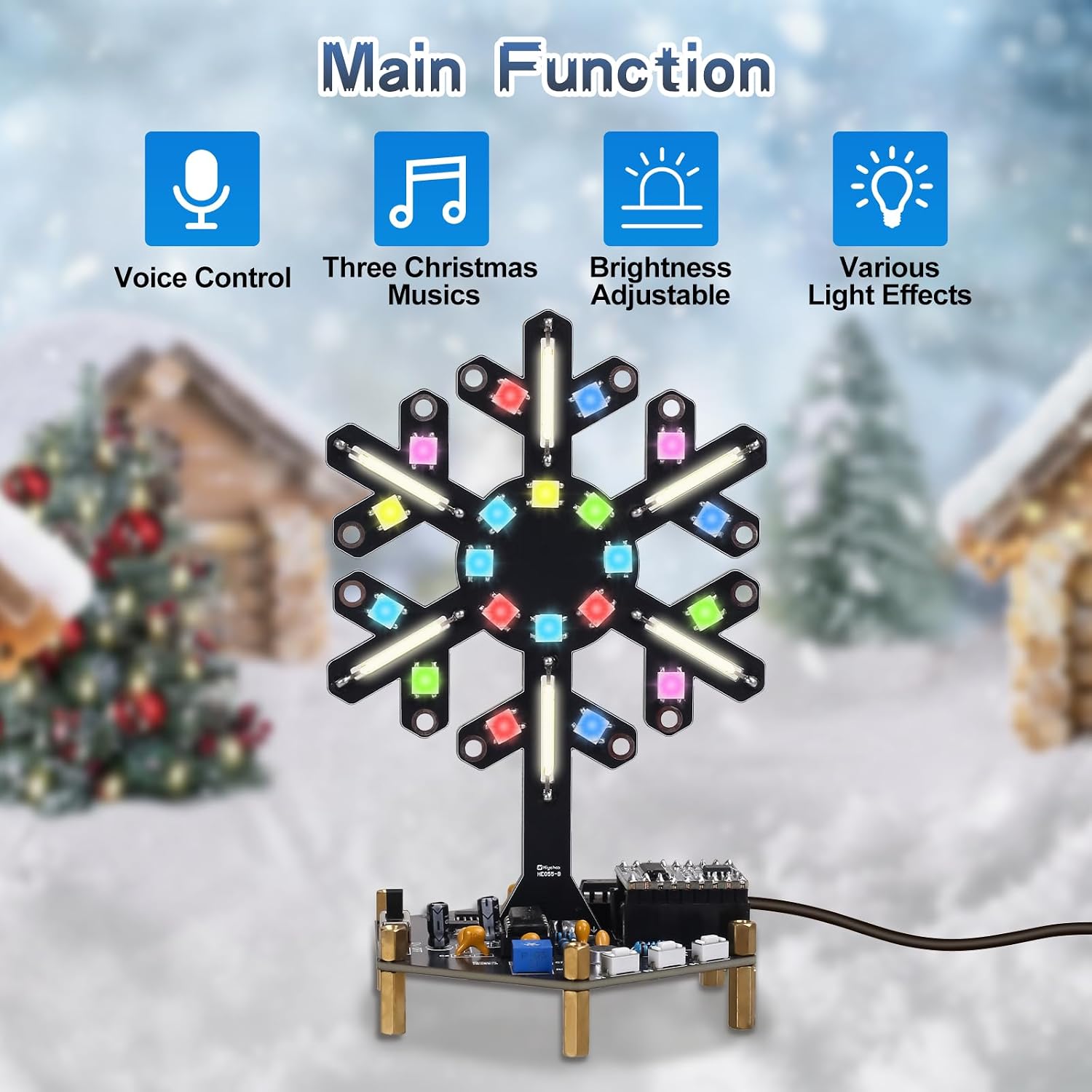 音声制御スペクトラムライトはんだ付け練習キット DIY LE - Home Automation System Diy のレビューと価格
