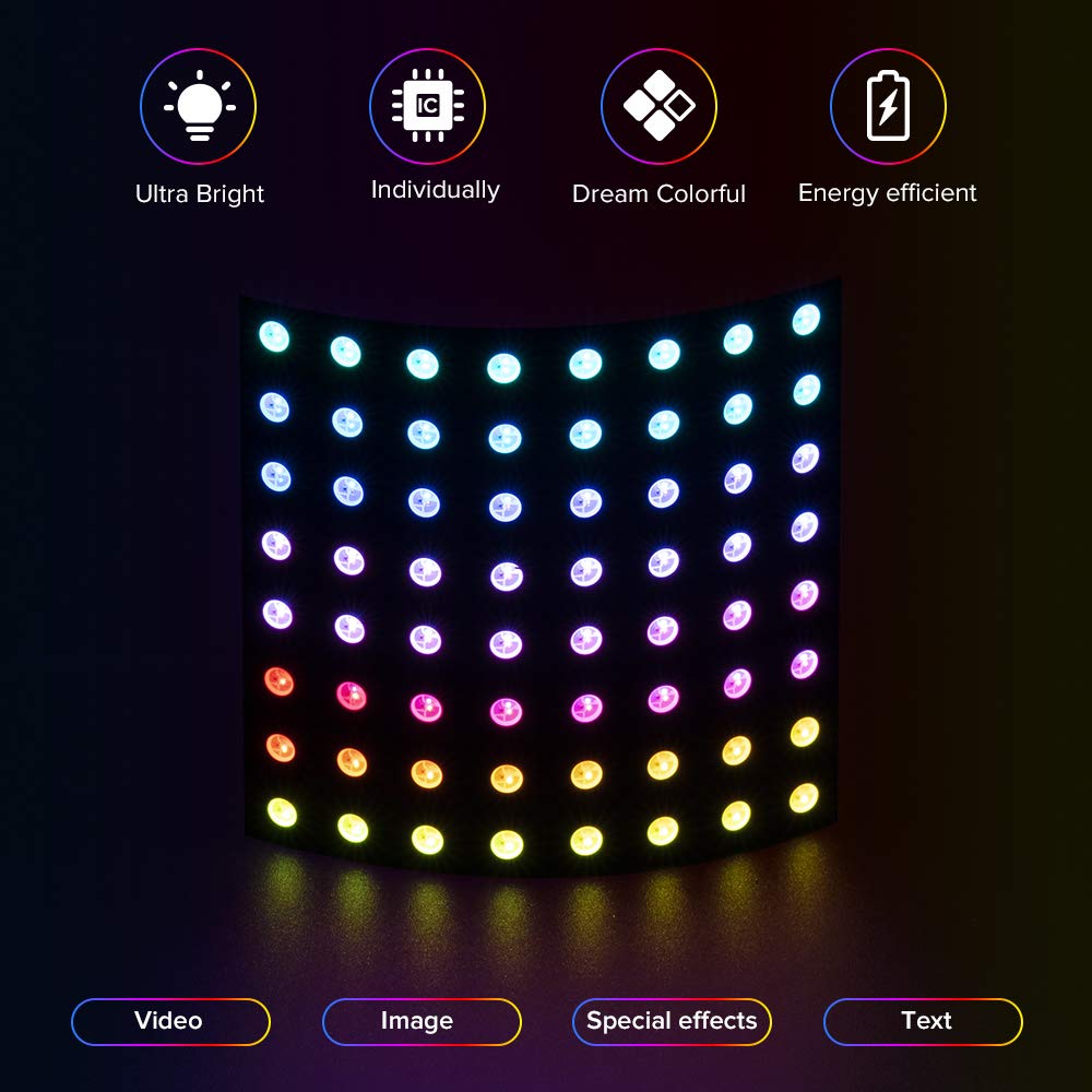 WS2812 LED 5050 RGB 8x8 64 ビット - Rgb Led Matrix 8X8 のレビューと価格