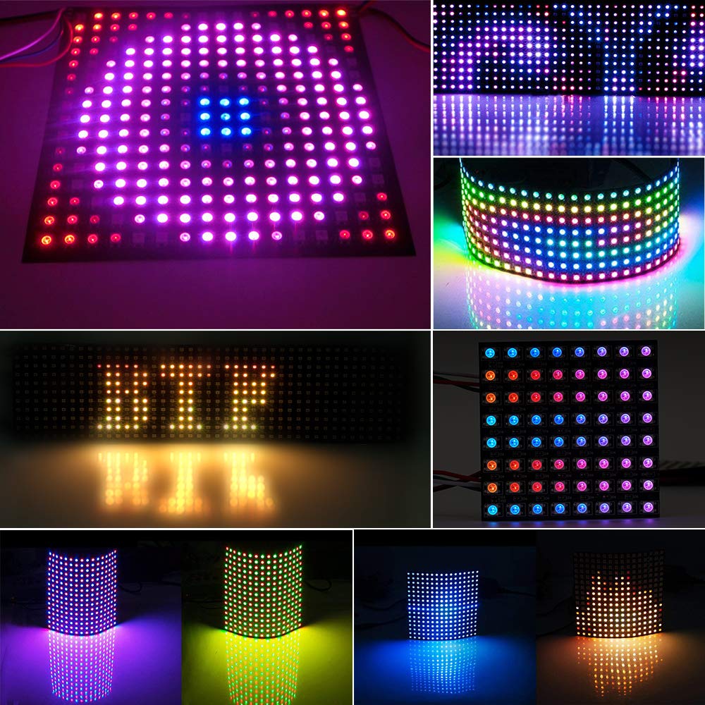 WS2812 LED 5050 RGB 8x8 64 ビット - Rgb Led Matrix 8X8 のレビューと価格